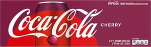 Coca Cola Cherry Cola 12 Fl/355 mL cans (pack of 12) USA Drink - Picture 1 of 3