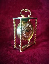 Old Vintage Portal ImHof Swiss Mechanical Heavy Brass Mantel Clock