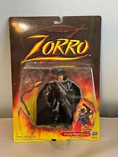 New Vintage 1997 Chain Mail Zorro with Cracking Whip Action Figure Playmates