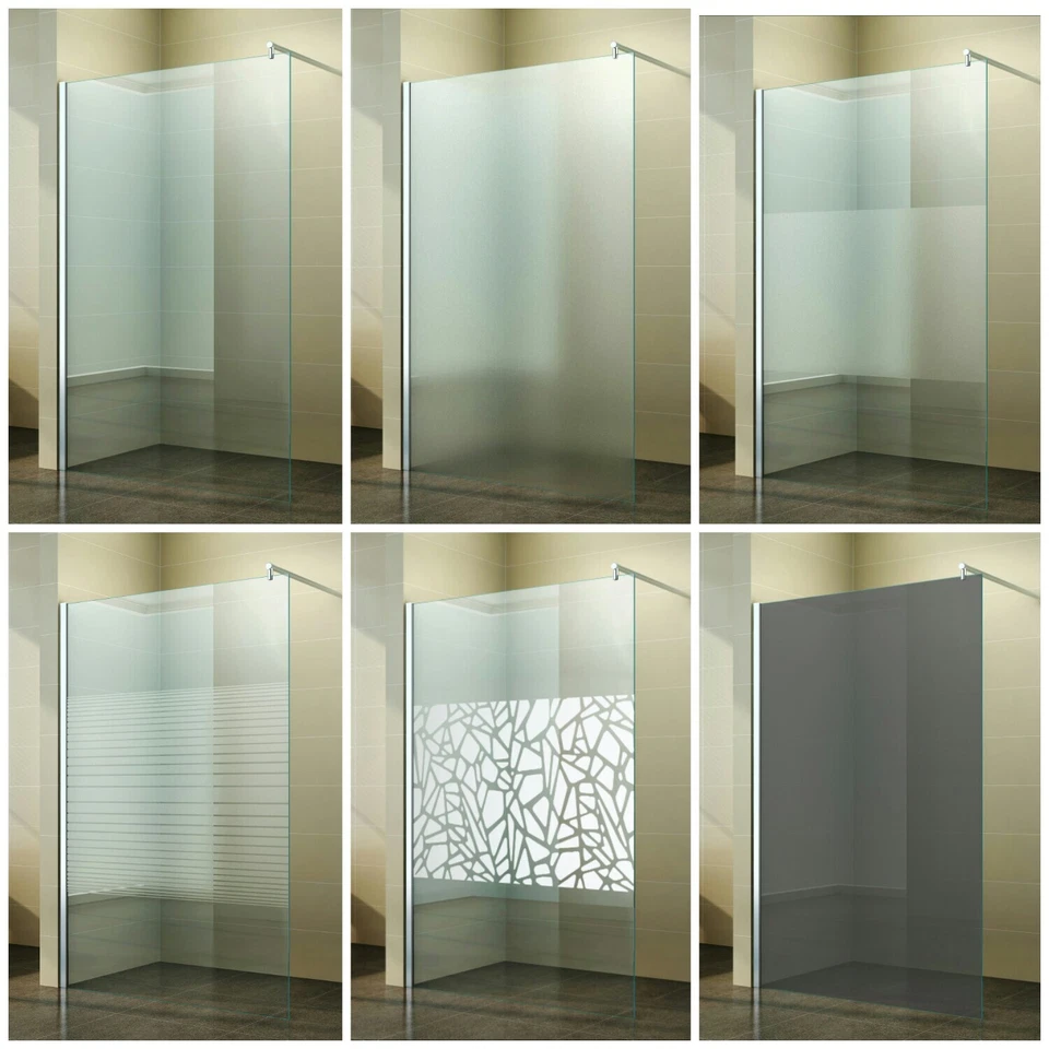 FISCHER UND ADAMEK Walk In Duschabtrennung Duschtrennwand Duschwand Glas Seitenwand 10mm NANO