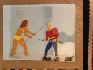 CELDA DE PRODUCCIÓN FLASH GORDON PINTADA A MANO CON CERTIFICADO DE AUTENTICIDAD 10 1/2"" X 12 1/2"" - Imagen 1 de 2