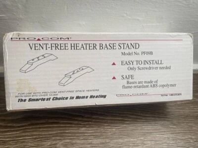 Pro Com PF09BVent-Free Heater Base Stand - Image 1 of 4