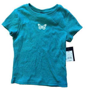 Girls Art Class Green T-Shirt w/ butterfly (M/8) - Picture 1 of 3