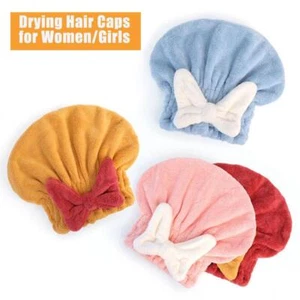 Asciugamano Capelli Super Assorbente per Capelli Bagnati, Tappo in Microfibra Asciugacapelli H8N0 - Foto 1 di 22
