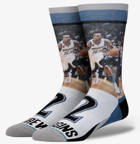 STANCE NBA Minnesota Timberwolves Future Legends #22 Wiggins Crew Socks Mens L Cover