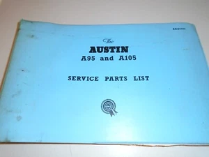 BMC AUSTIN A95 & A105 SALOON/ESTATE PARTS CATALOGUE (BS6, BW6, BS7 & BS8) 1960 - Picture 1 of 8