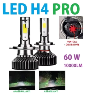 CANBUS COPPIA LUCI 2x LAMPADE H4 xLED PRO 60watt ANABBAGLIANTI/ABBAGLIANTI 6000K - Foto 1 di 15