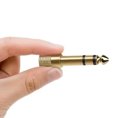 Headphone Adapter Big to Small, 6.35mm 1/4 to 3.5mm 1/8 Inch Jack Audio Adaptor - Image 1 of 4