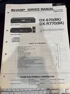 ORIG. Manual de reparación y servicio SHARP DX-670 (BK) DX670 DX-R770 BK *ORIGINAL* - Imagen 1 de 1