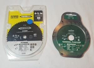 Masterforce Gen. Púrpura. Hojas de sierra de 4,5" 24 dientes + madera contrachapada Performax 4,5" 60 dientes - Imagen 1 de 10