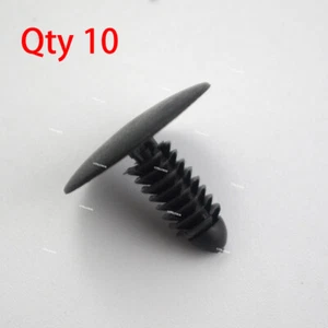 Set Of 10 Panel Retainers Clips Fit For Chrysler 1985-On Black Free Shipping New - Bild 1 von 4
