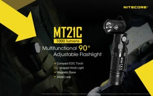 NiteCore MT21C 1000 Lumens LED Adjustable Head Flashlight Torches Tactical - Picture 1 of 20