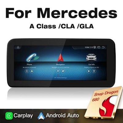 12.3" Android 13 CarPlay GPS Car Stereo for Mercedes Benz A-Class GLA CLA - Image 1 of 4