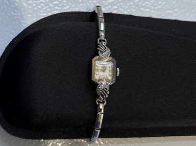 Vintage Gruen Precision Ladies Watch 10k GF Gold Filled Diamonds Speidel Band - Image 1 of 4