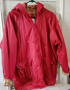 Misty Harbor Red Any Weather Slicker Womens Size M - Picture 1 of 5