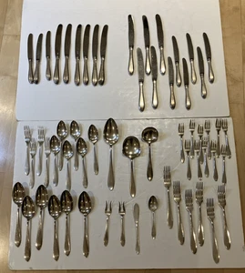 Lote de 60 piezas de cubiertos de plata holandesa vintage Gero 90 y para servir Holanda - Imagen 1 de 23