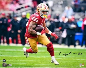 Foto de 16x20 firmada por Elijah Mitchell de los 49ers de San Francisco - Beckett con holograma - Imagen 1 de 12