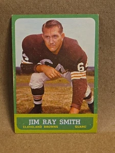 1963 Topps Football #18 Jim Ray Smith Guard Cleveland Browns Fame VG-EX - Picture 1 of 4