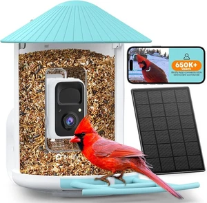 NETVUE by Birdfy Smartes Vogelfutterhaus mit KI-Kamera solarbetrieben, 2MP kabellos WLAN - Bild 1 von 10