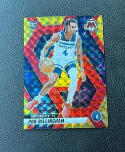 ROB DILLINGHAM 2024-25 MOSAIC ROOKIE CHOICE RED YELLOW PRIZM RC /75 - Picture 1 of 2