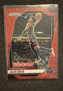 2024-25 Panini Prizm Monopoly - Jalen Green #71 Ruby Wave Prizm - Bild 1 von 2