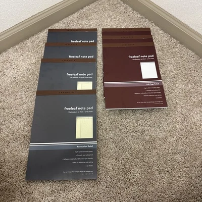 7 Levenger Notepads 4 Annotation Ruled 3 Full Page Rulled Red Blue -50 Sheets - Image 1 of 4