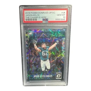 2018 Panini Donruss Optic Football Jason Kelce The Champ Is Here PSA 10 Pop. 13 - Picture 1 of 5