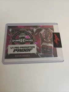 Elvin Hayes 2024 Leaf Sports Heroes STR Pink Cracked Ice Proof 1/1 - Bild 1 von 1