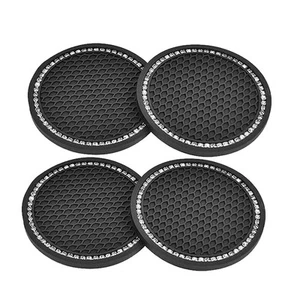 Portavasos universal para coche 4 piezas posavasos estrás antideslizante alfombrilla para botella de bebida nt - Imagen 1 de 5