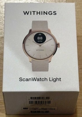 Withings ScanWatch Light 37mm Smart Watch, Sand NEW - Image 1 of 2