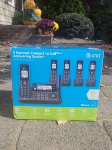 AT&T 5 Handset Connect to Cell Answering System Black with Bluetooth New OpenBox - Picture 1 of 6