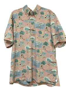 Reyn Spooner Peanuts Surfin’ Snoopy Classic Fit Popover Hawaiian Shirt L - Picture 1 of 5