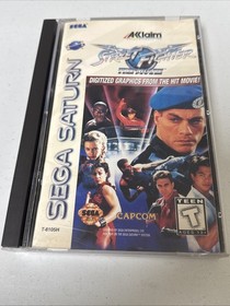 Street Fighter: The Movie (Sega Saturn, 1995) Complete w/ Manual & Registration