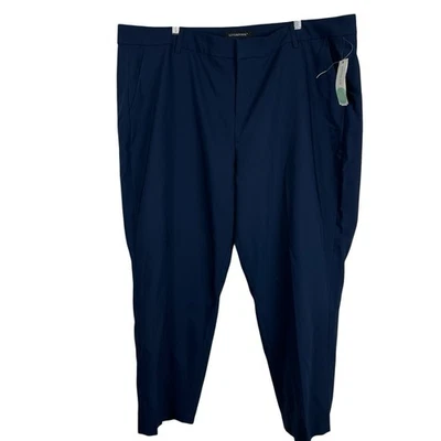 Pantalones LiverPool Mujer Talla 22W Azul Marino Trinity Pierna Recta Carrera Clásico Foto 1 de 4