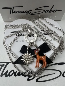 Thomas Sabo Kette 90 & Bambi & Edelweiß Charm Anhänger - Bild 1 von 7