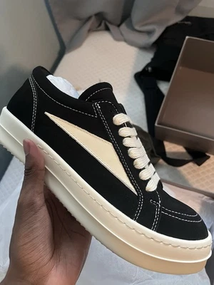 rick owen vans size 40 black suede - Image 1 of 2