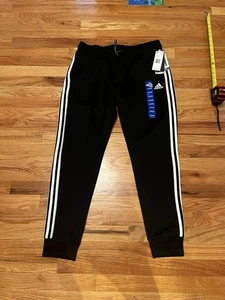 Pantalones de chándal Adidas para mujer de 3 bandas negros talla L nuevos con etiquetas artículo #1748333 - Imagen 1 de 9