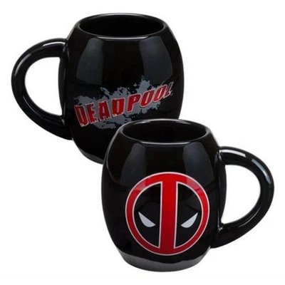 Taza de café Marvel Deadpool 18 onzas ovalada de cerámica DP coleccionable Vandor LLC Foto 1 de 4
