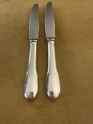 Christofle FRANCIA “Cluny”.— (2) CUCHILLOS DE CENA — Foto 1 de 4