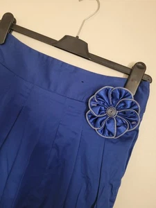 Women Primark Blue High Waisted Skirt Size 12 - Picture 1 of 3