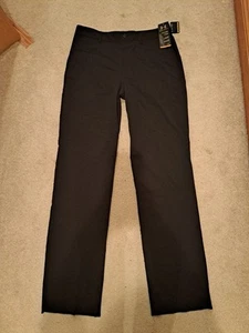 Under Armour Pants Mens 34 All Season Gear Performance Chino Flat Front Black - Picture 1 of 13