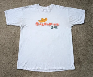 Vintage Chi-Chis Restaurant Shirt Mens XXL White *STAINS 90s Salsafied Mexican - Picture 1 of 8