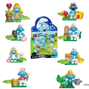 Megablok Pitufos 2013 Bolsa Ciega Completo 8 Figuras Set - Imagen 1 de 2