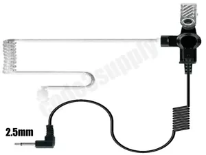 Clear Air Acoustic Tube Listen Only Ear Piece 2.5 mm Pin for Shoulder Speaker - Picture 1 of 5