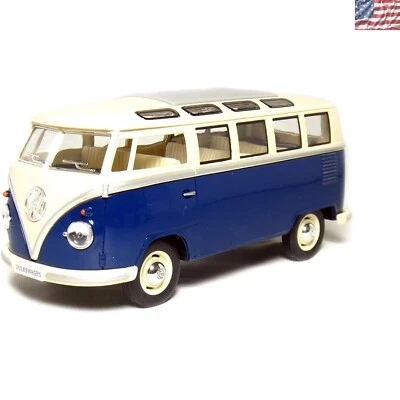 Portable 1962 VW Hippy Bus Model Toy - Perfect Birthday Gift for Car Lovers - Image 1 of 4