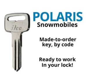Polaris Snowmobile Keys Sled Replacement Key Cut by Code 2200-2399 - Picture 1 of 1