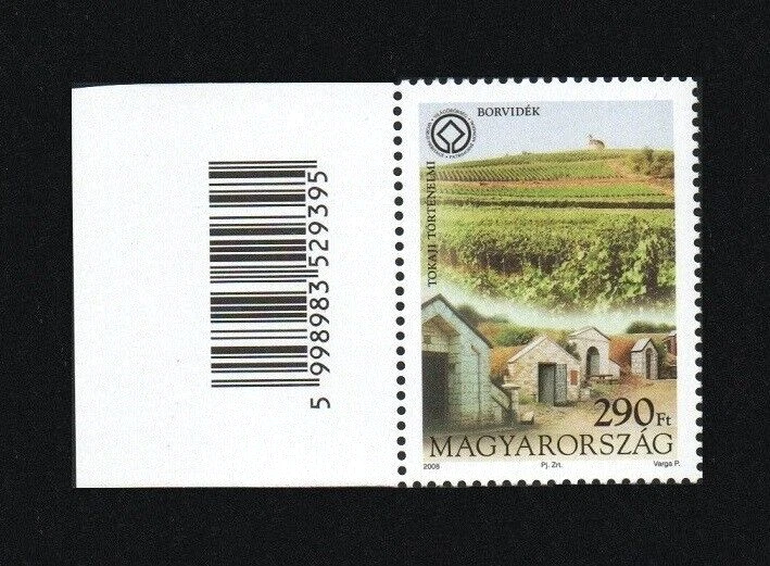 HUNGARY 2008 - UNESCO World Heritage. Stamp with Barcode. MNH. - Image 1 of 1