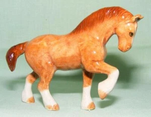 Klima Miniature Porcelain Animal Figure Belgian Brabant Horse Standing K606 - Picture 1 of 1