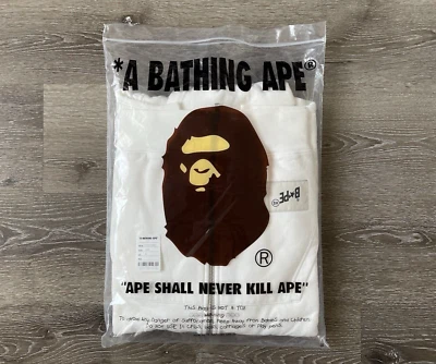 Bape X Highsnobiety Bathing Ape BapeSta Marfil Cremallera Sudadera con Capucha Talla XL NUEVO Foto 1 de 4