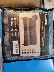 DUSTY BLIE STRETCH FUTON COVER - Picture 1 of 3